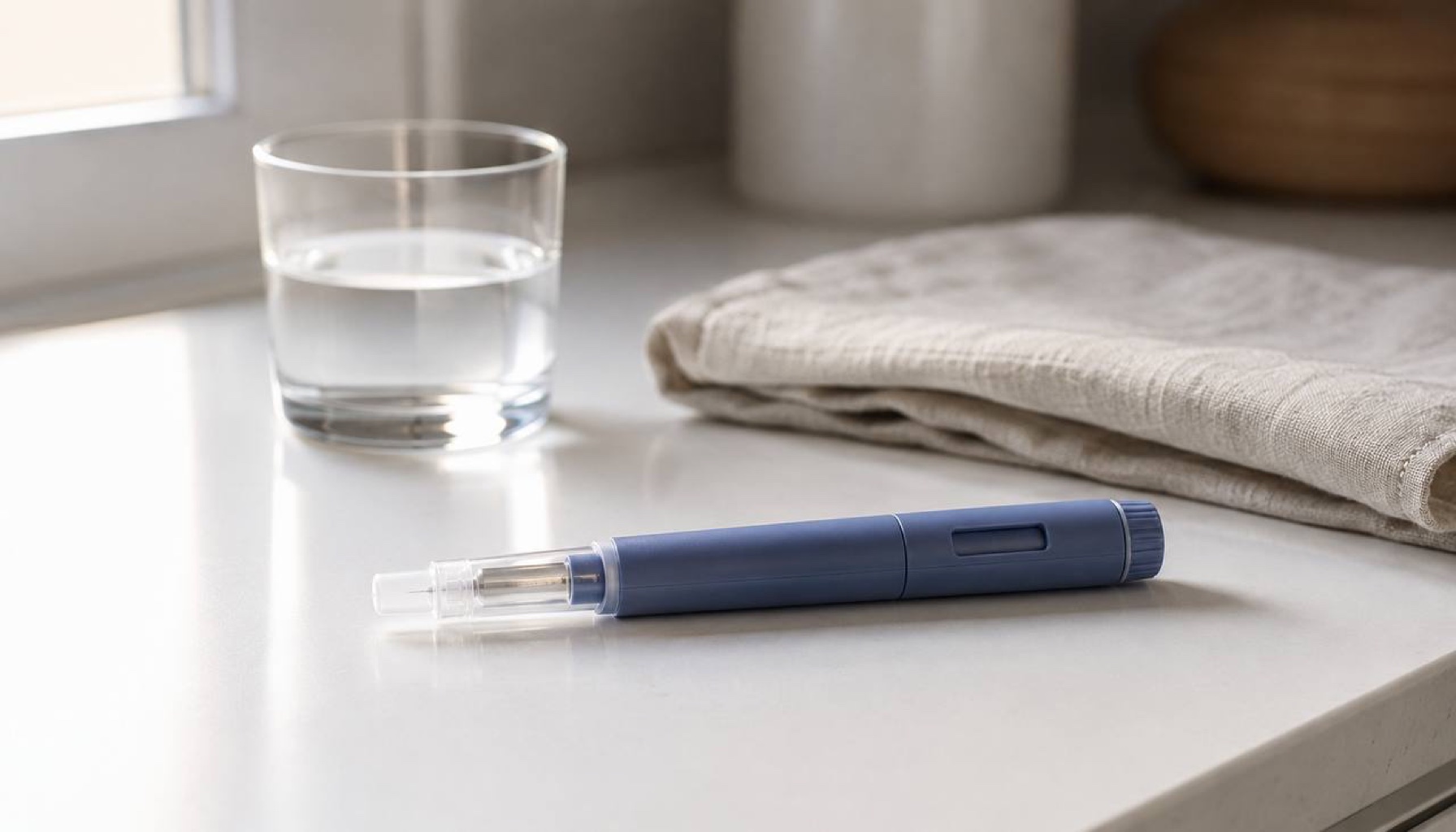 GLP-1 receptor agonist injection pen — Wegovy, Ozempic, Mounjaro, Zepbound semaglutide tirzepatide weight loss