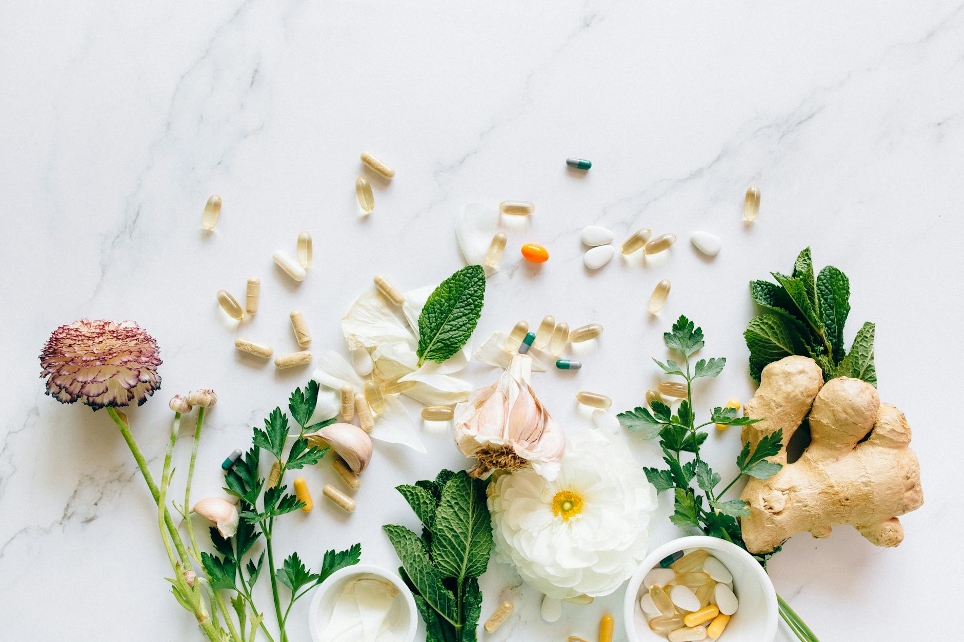 Rhodiola rosea dried root and herb on marble surface — adaptogen fatigue performance research