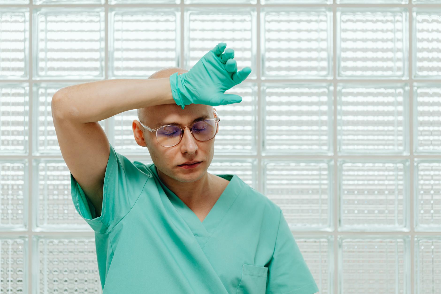 Shift worker sleeping during the day with blackout curtains — circadian rhythm disruption