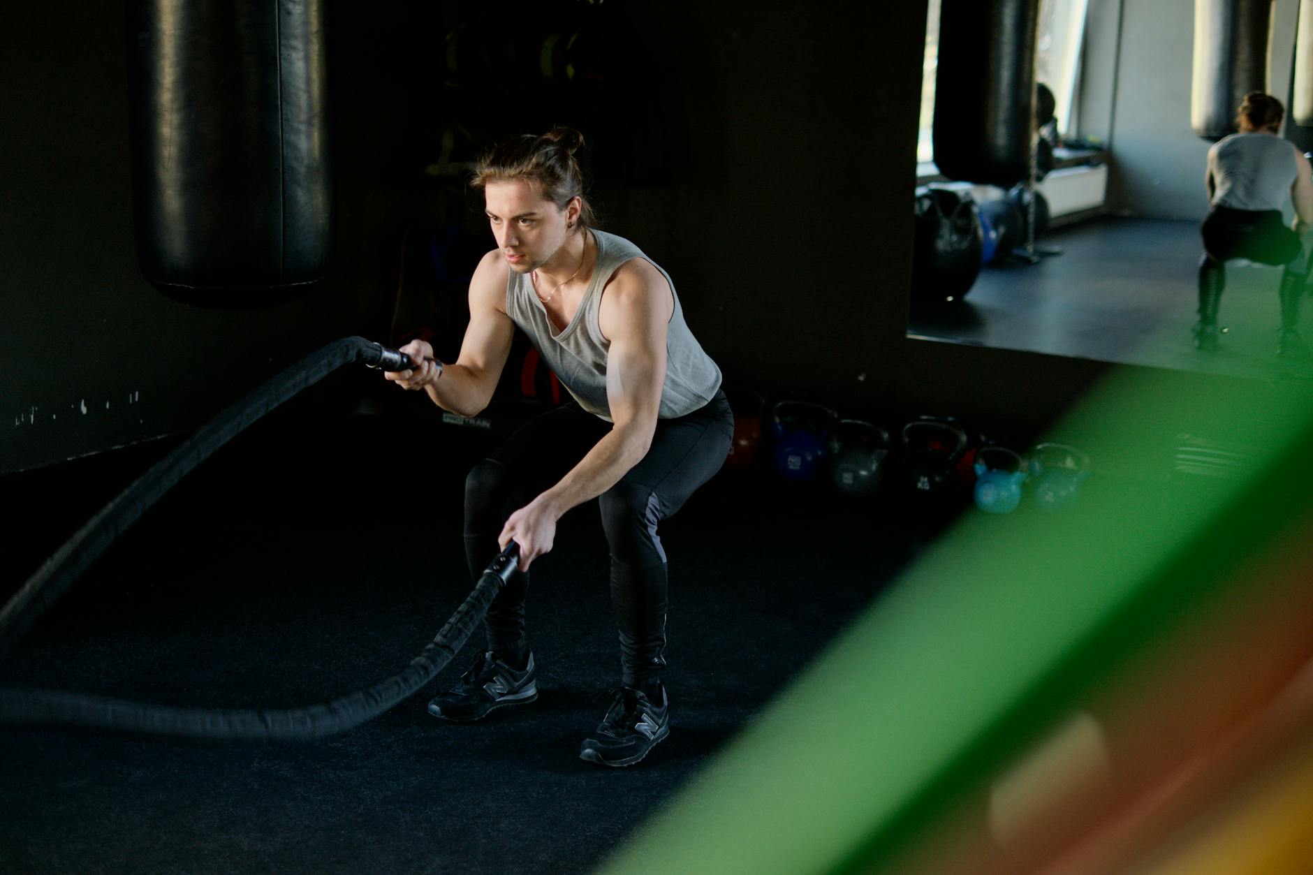 Athlete mid-effort in training — energy performance endurance