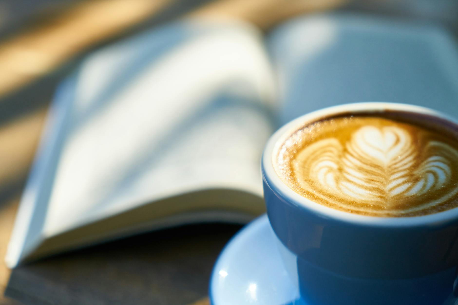 Morning ritual with coffee and book — lifestyle daily habits