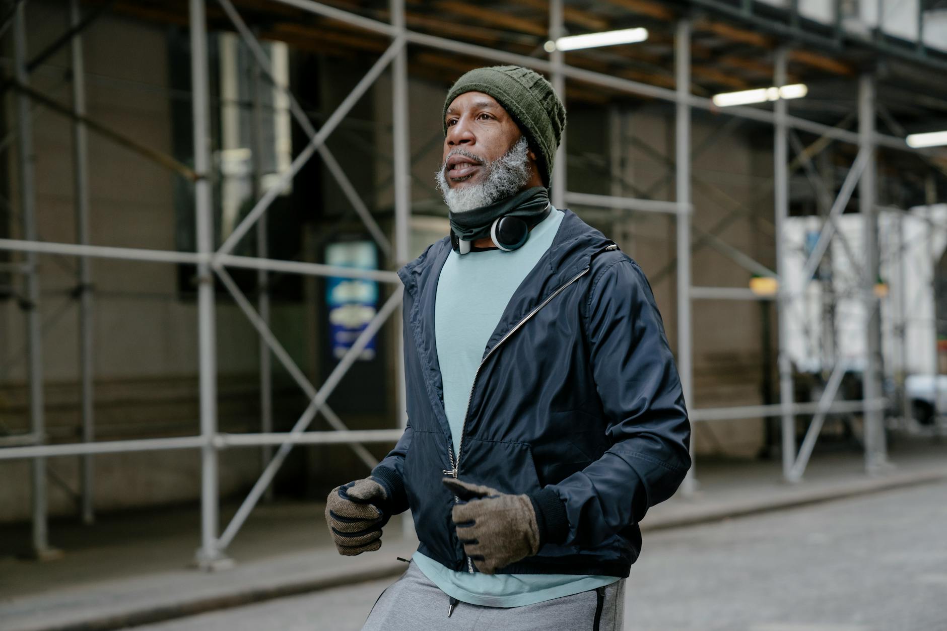 Active older adult outdoors — longevity healthspan aging